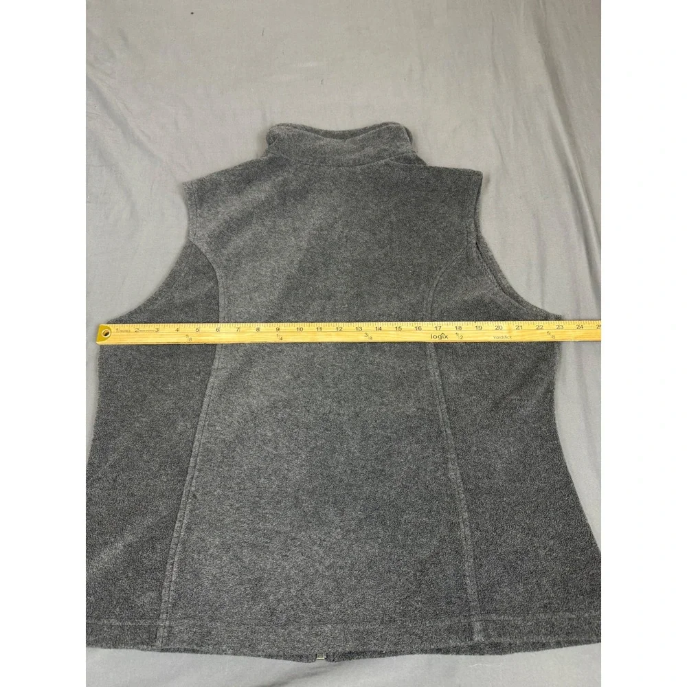 Columbia Sawyer Rapids 2.0 Fleece Vest Gray XL6953 Full Zip Mock Neck Womens XL